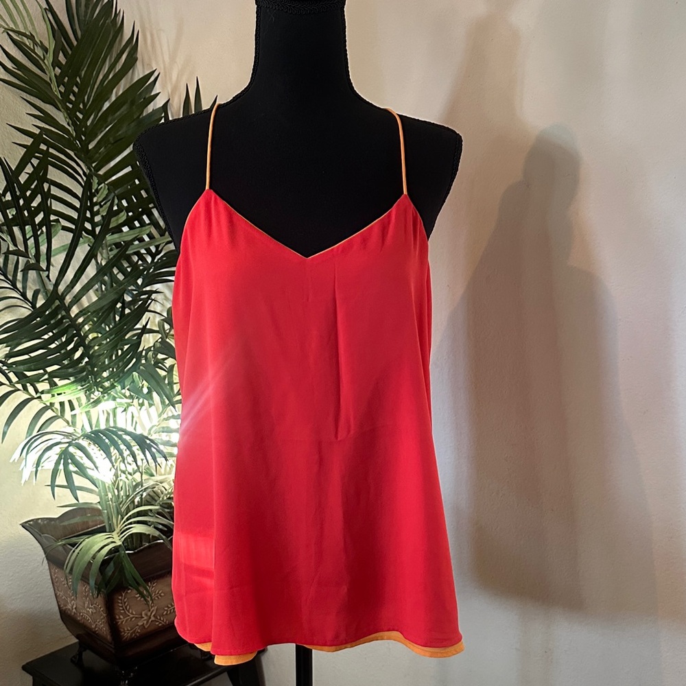 Express Vibrant Red Orange - Orange Reversible Camisole Top